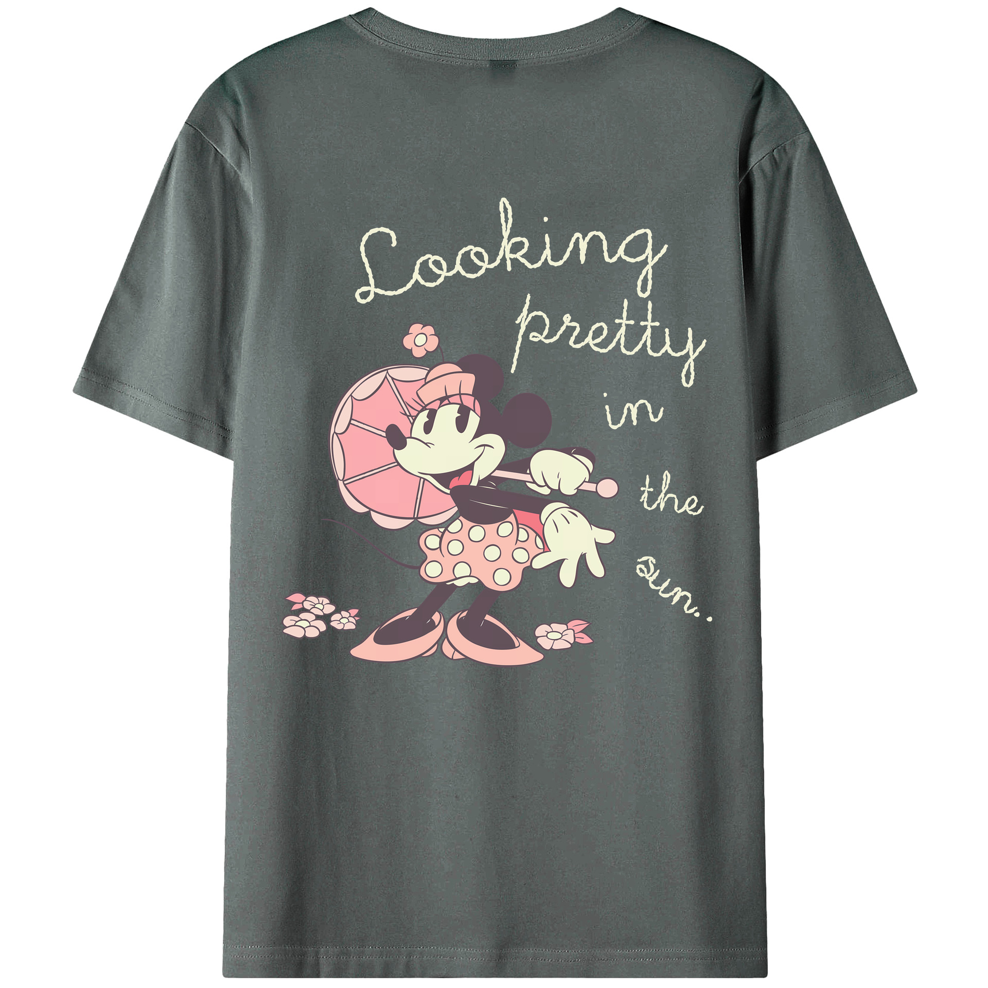 （画像用） ミッキーマウス Mickey Mouse 綿100％半袖Tシャツ（背面プリント）